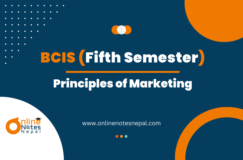 Principles of Marketing - Fifth Semester(BCIS)